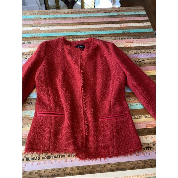 Isabel Marant Wool Mohair Blend Boucle Tweed Jacket Blazer Size 36 Poland - Picture 8 of 16